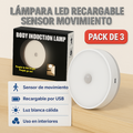 Pack 3 Lámparas LED con Sensor de Movimiento